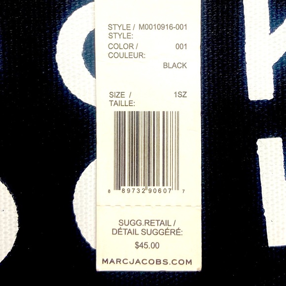 [Marc Jacobs] Canvas Cloth Zipped Logo Pouch - Picture 3 of 4